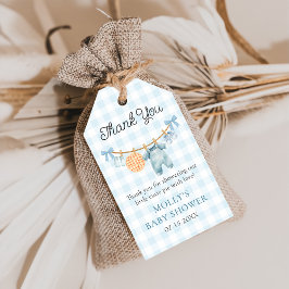 Cutie Paj Blue Fall Boy Shower Gift-Märkre Presentetikett