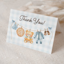 Cutie Paj Blue Fall Nalle Boy Shower