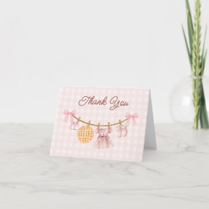 Cutie Paj Fall Girl Baby Shower Tack för ditt kort