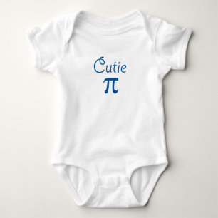 Cutie paj geeky och gullig bebisbodysuit för pi i t shirt
