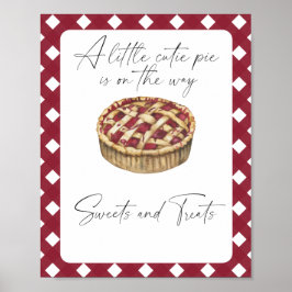 Cutie paj - godis och behandling av babydusch poster