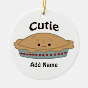 Cutie paj julgransprydnad keramik