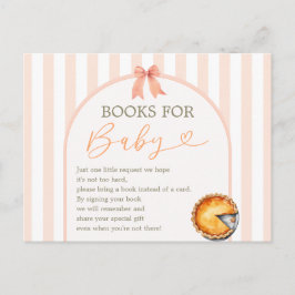 Cutie Paj Orange Gingham Bokar för Baby Vykort