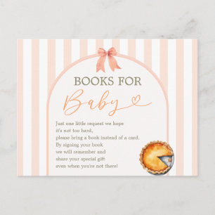 Cutie Paj Orange Gingham Bokar för Baby Vykort
