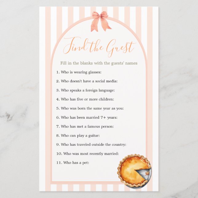 Cutie Paj Orange Gingham hittar gästen (Framsida)