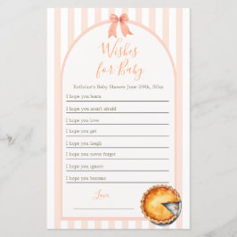 Cutie Paj Orange Gingham Önskemål för Baby