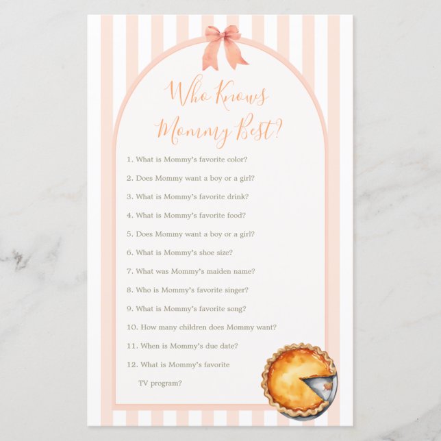 Cutie Paj Orange Gingham som känner till bästa Mam (Framsida)