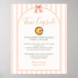 Cutie Paj Orange Gingham Time Capsule Poster