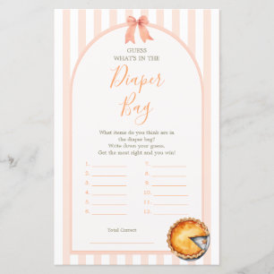 Cutie Paj Orange Gingham What is in Diaper Bag