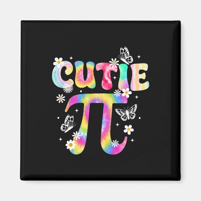 Cutie Paj Pi Day Math Älskare Math Teacher 3.14 Pi Magnet (Framsidan)
