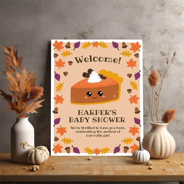 Cutie Paj Poster (You’ll definitely want a piece of this cutie pie fall party poster. )