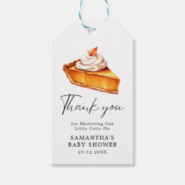 Cutie Paj Pumpkin Fall Baby Shower Bokar för Baby Presentetikett