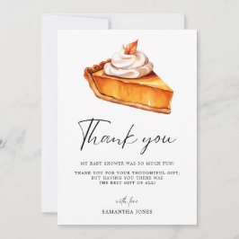 Cutie Paj Pumpkin Fall Baby Shower Tack Kort