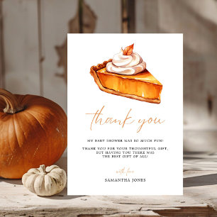 Cutie Paj Pumpkin Fall Baby Shower Tack Kort
