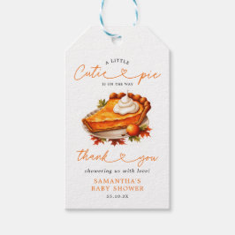 Cutie Paj Pumpkin Fall Baby Shower Tack Presentetikett
