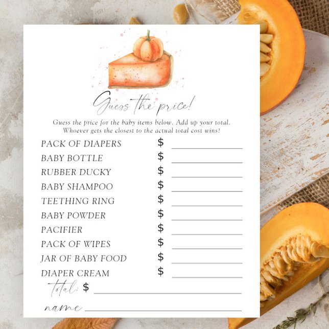 Cutie paj Pumpkins - Gissa prist spel (Skapare uppladdad)