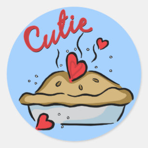 Cutie Paj Runt Klistermärke