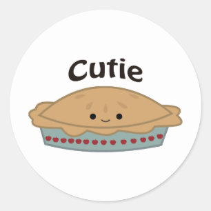Cutie Paj Runt Klistermärke