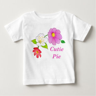 Cutie Paj T Shirts Blommigt Hawaiian Infant Clothe