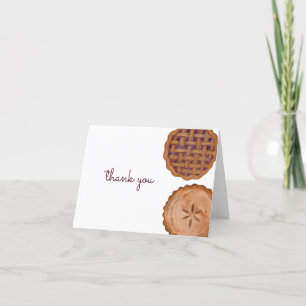 Cutie Paj Tack, Thanksgivingen Baby Shower Tack Kort