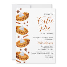 Cutie Paj Thanksgiving Baby Shower Inbjudan