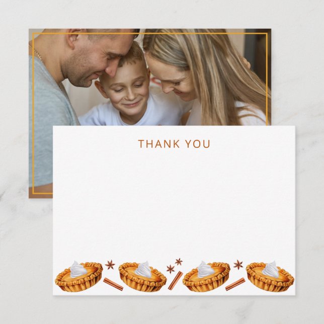 Cutie Paj Thanksgiving Baby Shower Tack (Fram/baksida)