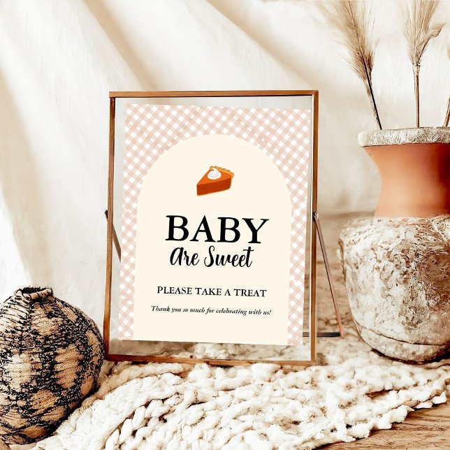 Cutie paj Thanksgiving-babydusch Favor-tecken Poster (Skapare uppladdad)