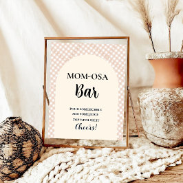 Cutie Paj Thanksgiving-babydusch Favor-tecken Poster