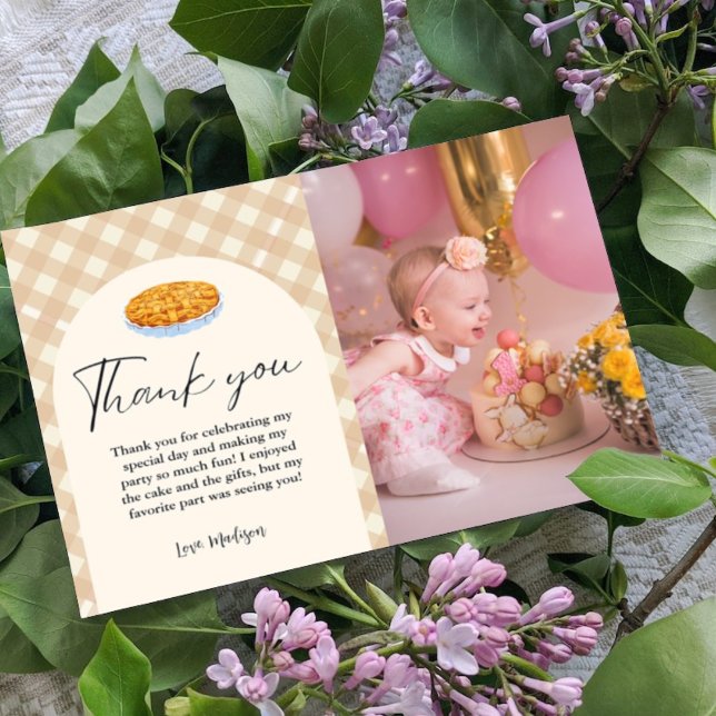 Cutie Paj Thanksgiving Birthday Tack you Card Meddelande (Skapare uppladdad)
