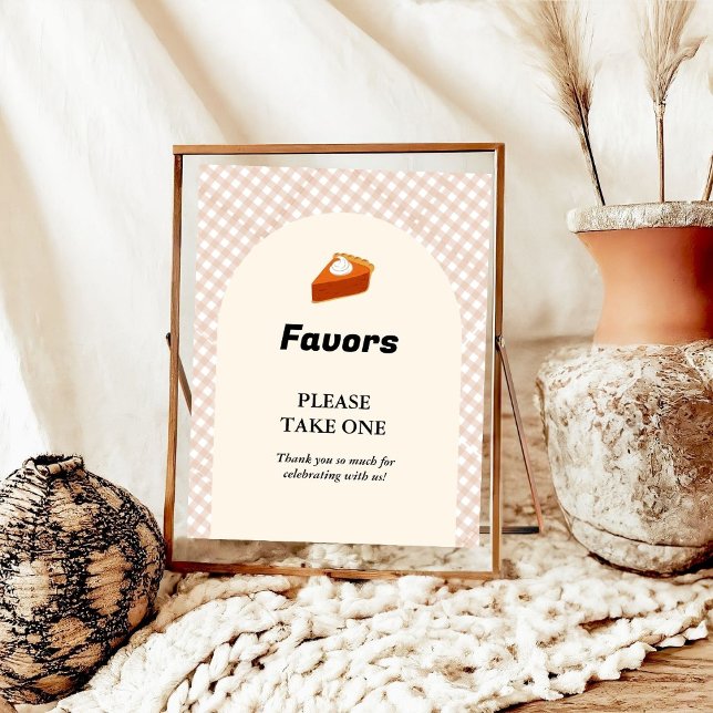Cutie Paj Thanksgving Baby dusch Favor-tecken Poster (Skapare uppladdad)
