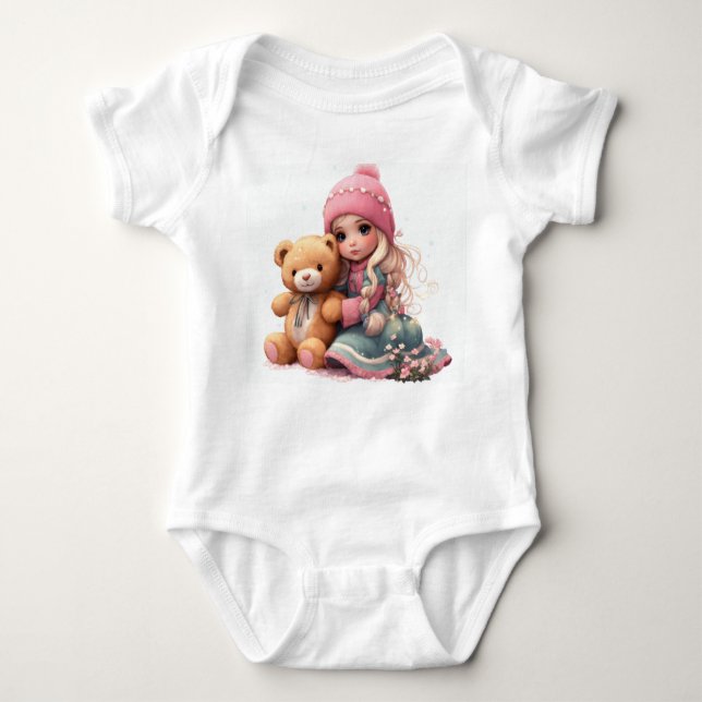 Cutie Patootie Bodywear: Pressa din lilla Darlin T Shirt (Framsida)