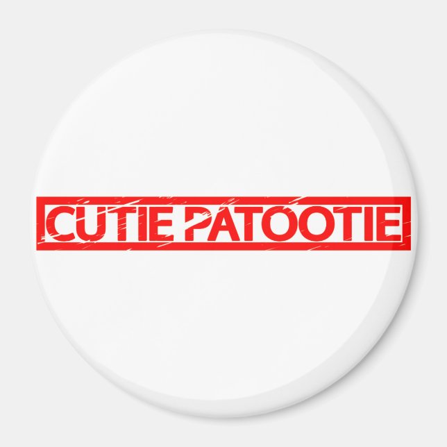 Cutie Patootie Frimärke Magnet (Framsidan)