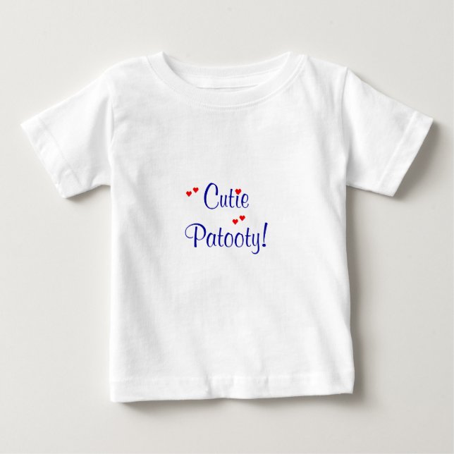 Cutie Patooty! Babyskjorta Tee (Framsida)