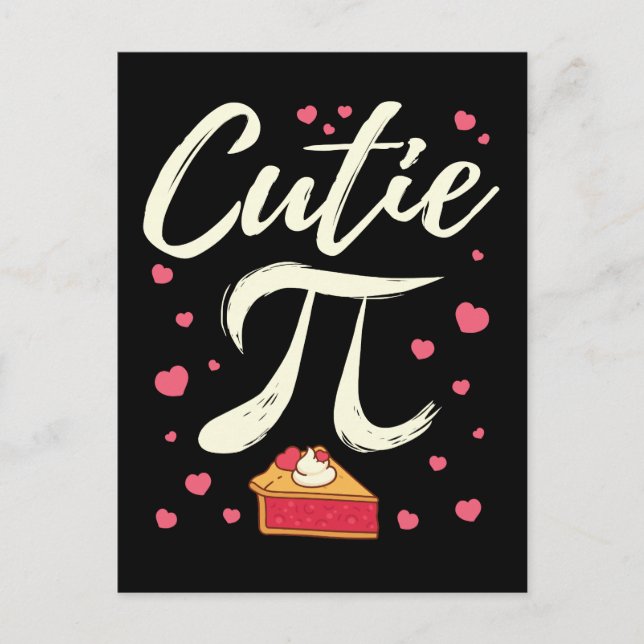 Cutie Pi Cute Valentine Day Paj Vykort (Framsida)