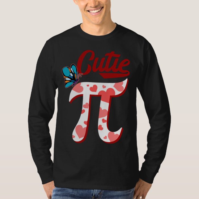 Cutie Pi Day Math  for Teachers Men Women Kids T Shirt (Framsida)
