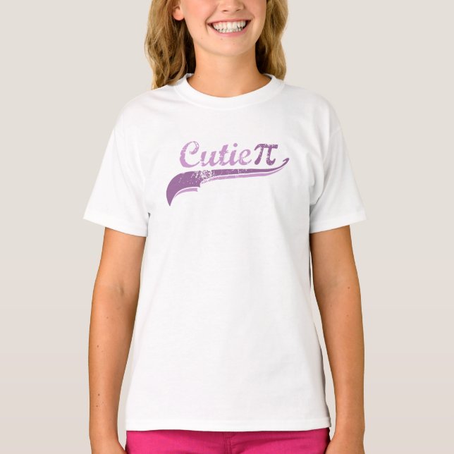 Cutie Pi Geek Girl Funny Svosh Tee (Framsida)
