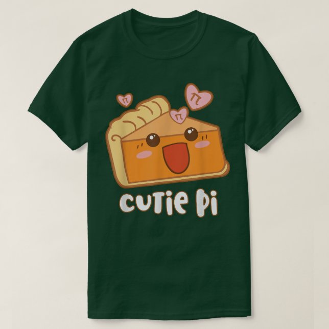 Cutie Pi March 14th Pi Day Math Kawaii Anime  T Shirt (Design framsida)