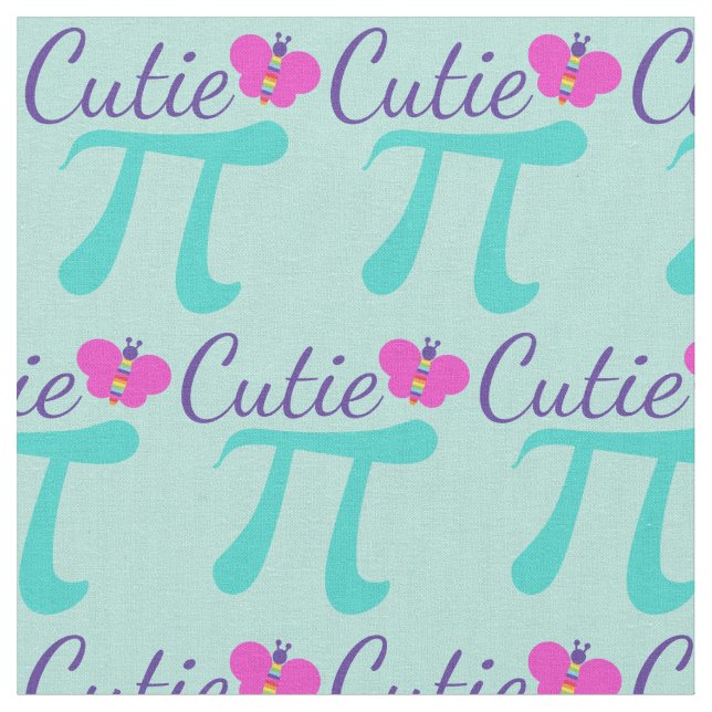 Cutie Pi Math Tyg (Närbild)