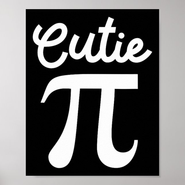 Cutie Pi Symbol Clever Math Geek Enthusiast Novel Poster (Framsidan)