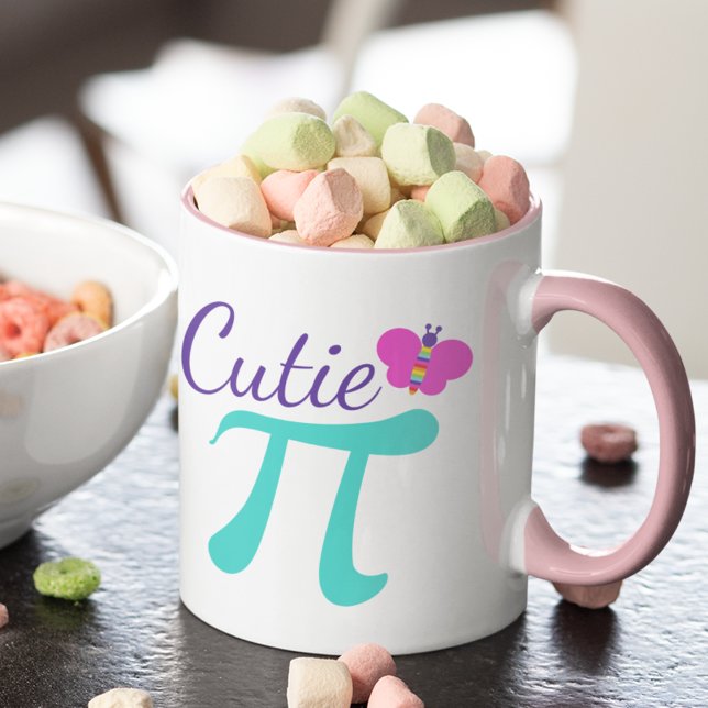 Cutie Pi Symbol Math Pun Mugg (Skapare uppladdad)