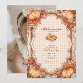 Cutie Pie First Birthday Invitation Inbjudningar