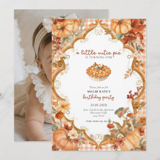 Cutie Pie First Birthday Invitation Inbjudningar