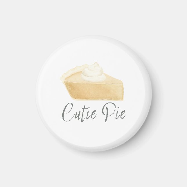 Cutie Pie Pumpkin Pie Magnet – Fall Shower Favor (Framsidan)
