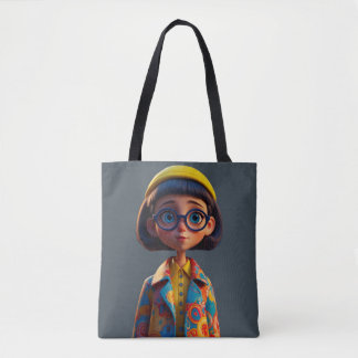 Cutie Pie Stylish Tote Bag  Tygkasse