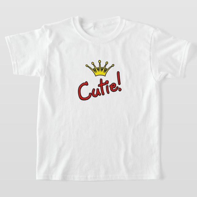 Cutie! - Princess Krona T Shirt (Laydown)
