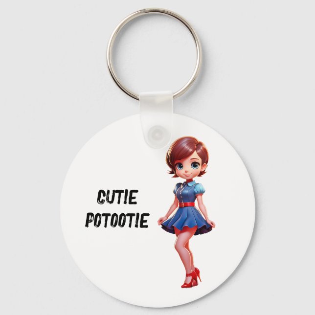 cutie putootie nyckelring (Framsida)
