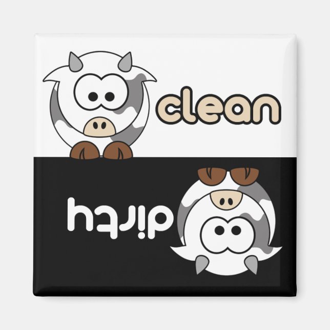 Cutie Tecknad Dishwasher Magnet (Framsidan)