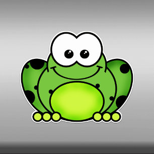Cutie Tecknad Frog Vinyl Sticker Klistermärken