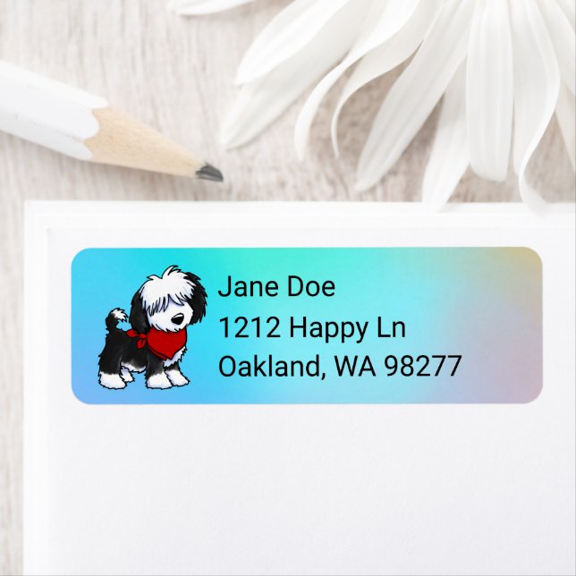 Cutieface Havanese Return Address Label Returadress Etikett (Insitu)