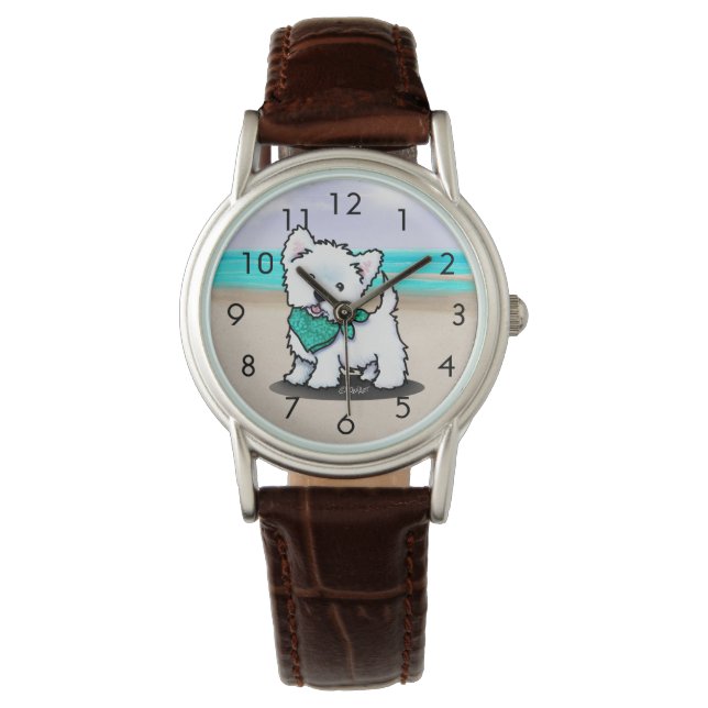 Cutieface Westie Watch Armbandsur (Framsida)